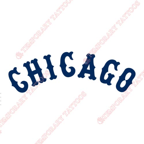 Chicago White Sox Customize Temporary Tattoos Stickers NO.1513